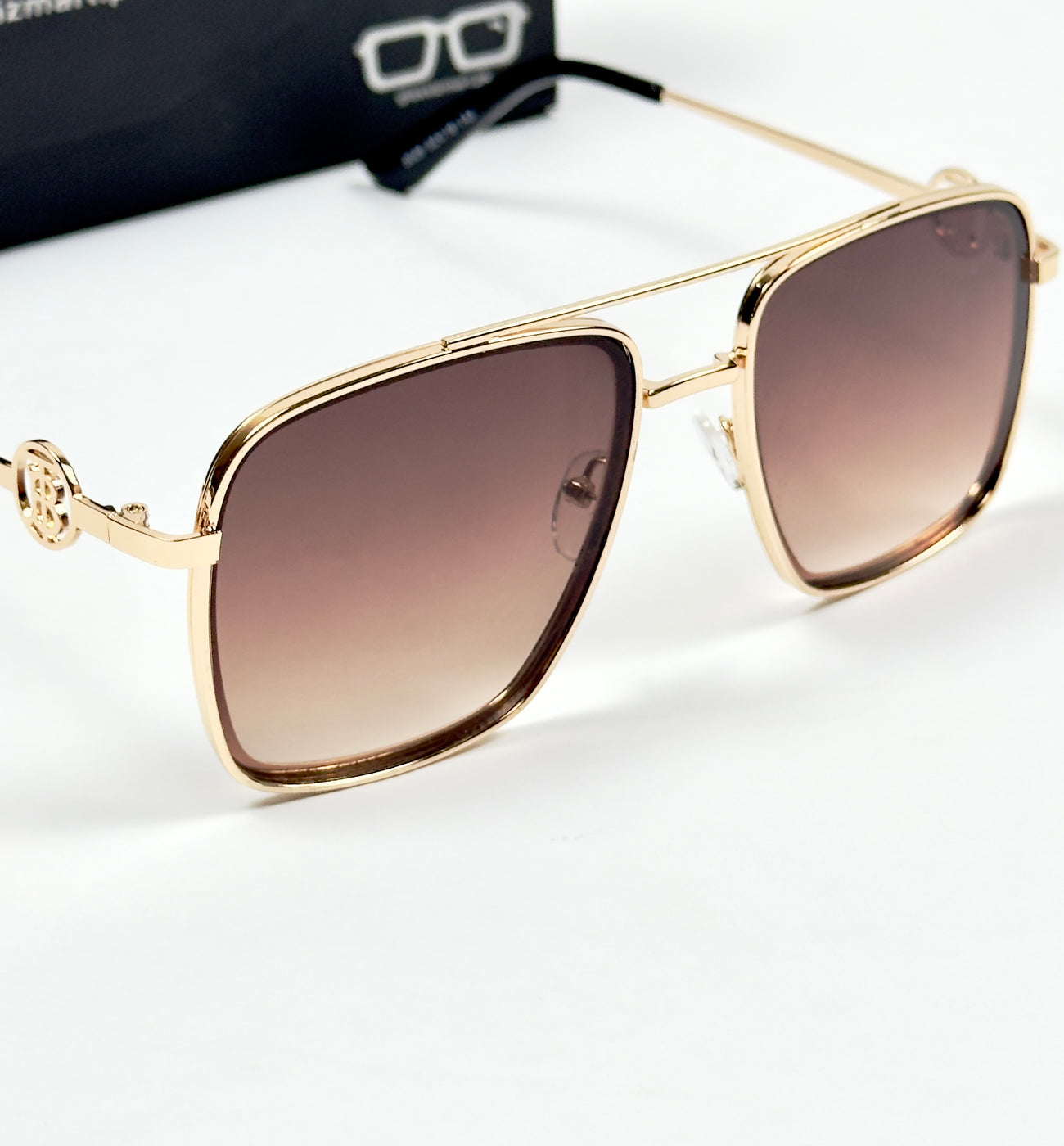 Balmain – 5029 – 52 – Golden Brown Gradient – Metal – Sunglasses – Unisex