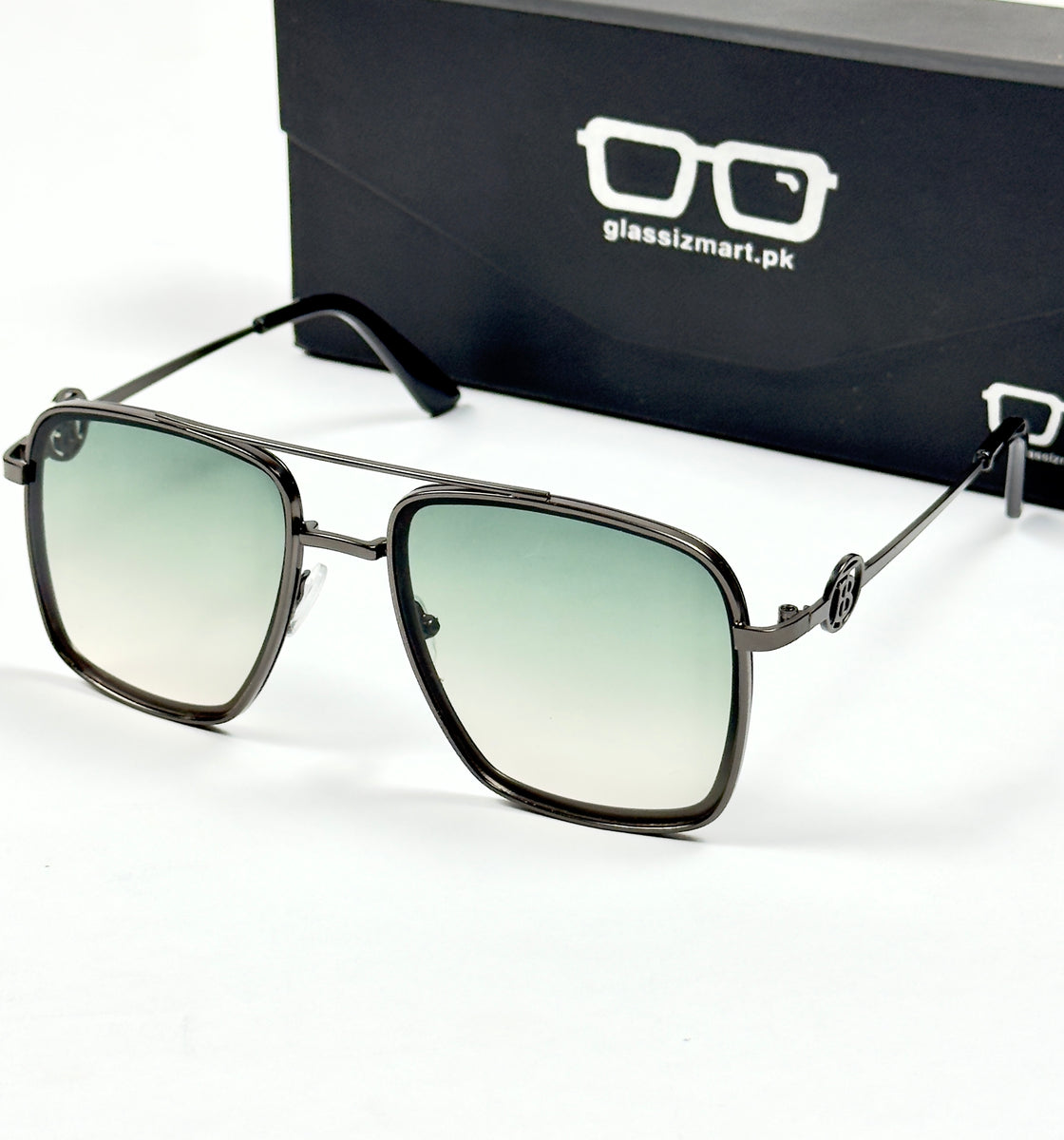 Balmain – 5029 – 52 – Green Gradient – Metal – Sunglasses – Unisex