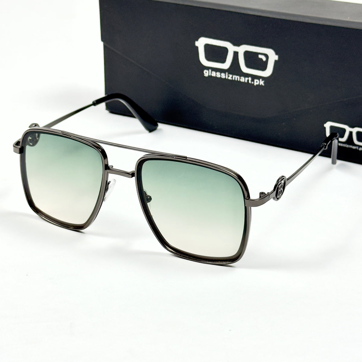 Balmain – 5029 – 52 – Green Gradient – Metal – Sunglasses – Unisex