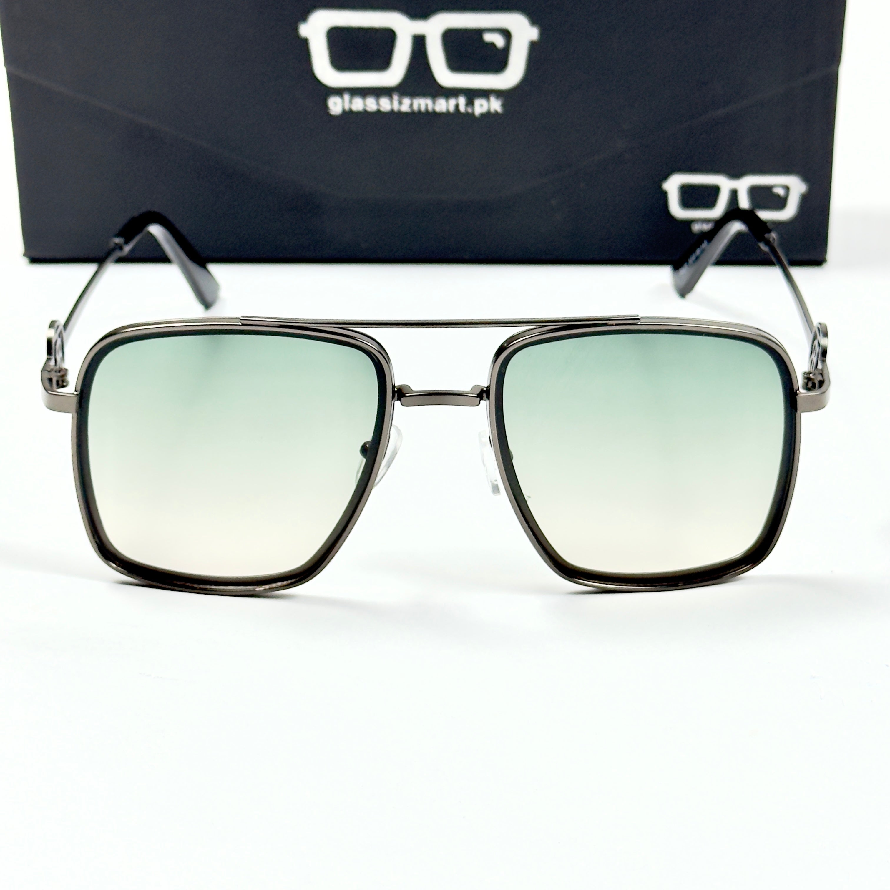 Balmain – 5029 – 52 – Green Gradient – Metal – Sunglasses – Unisex