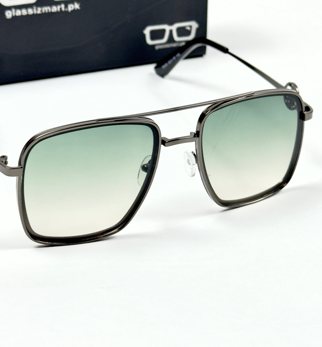 Balmain – 5029 – 52 – Green Gradient – Metal – Sunglasses – Unisex