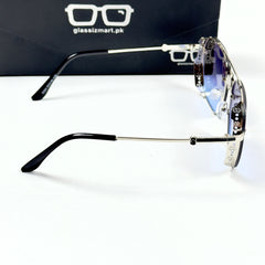 Gucci – 5024 – 53 – Silver Blue – Metal – Sunglasses – Unisex