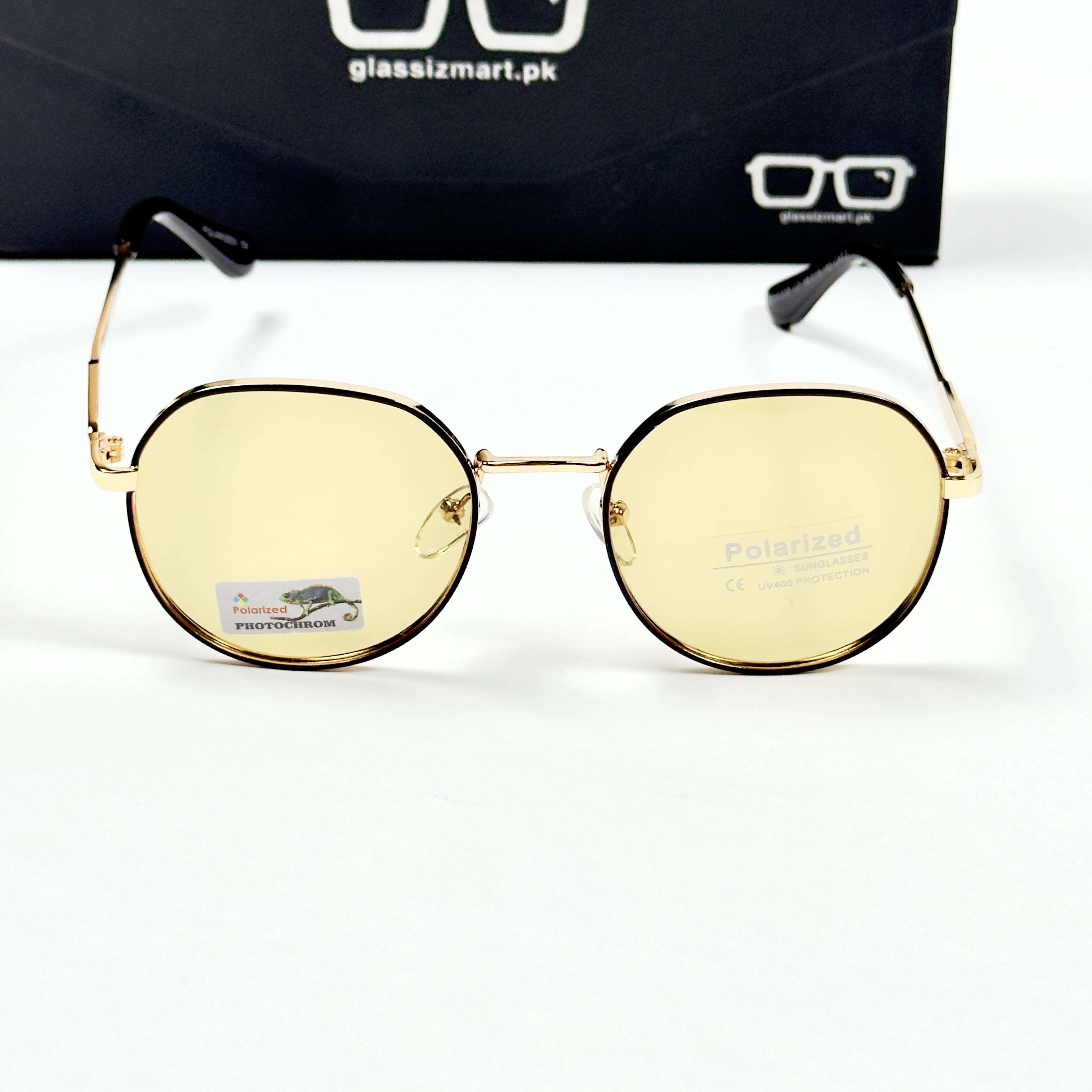 Louis Vuitton – 06008 – 55 – Golden Yellow – Metal – Sunglasses – Unisex