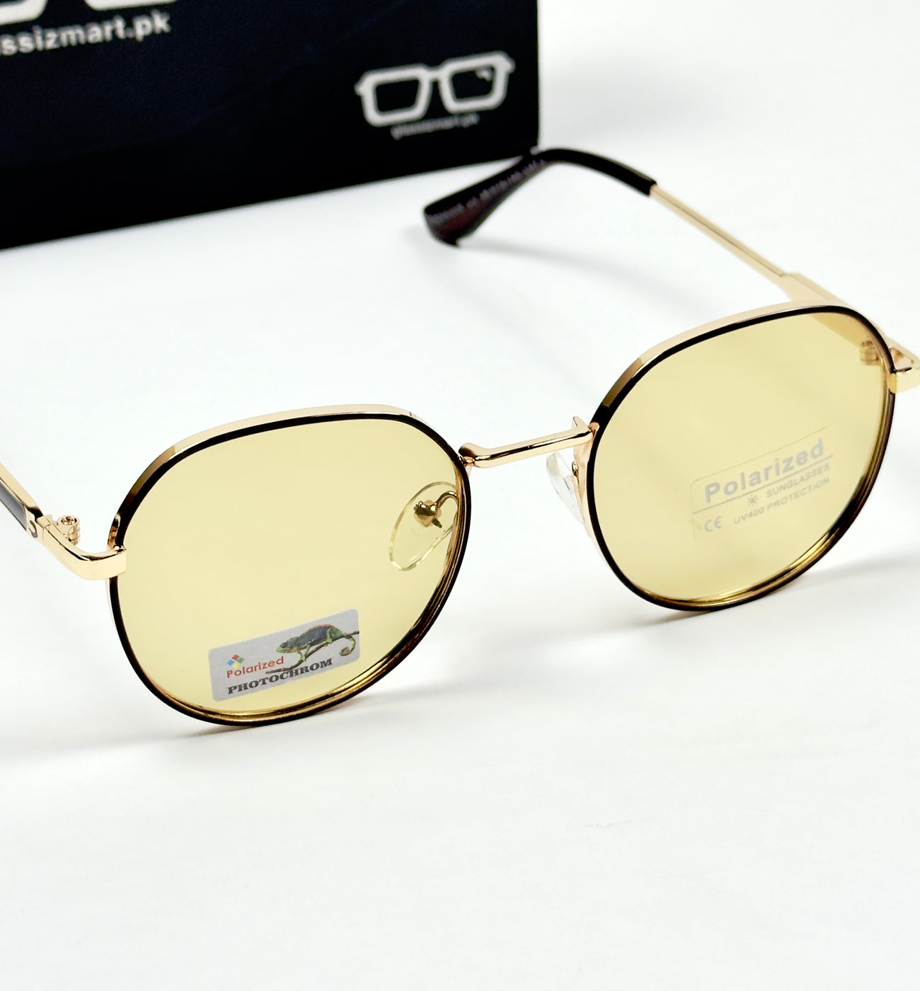 Louis Vuitton – 06008 – 55 – Golden Yellow – Metal – Sunglasses – Unisex