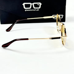 Louis Vuitton – 06008 – 55 – Golden Yellow – Metal – Sunglasses – Unisex
