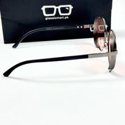 Cartier – 06017 – 56 – Grey Red – Metal – Sunglasses – Unisex