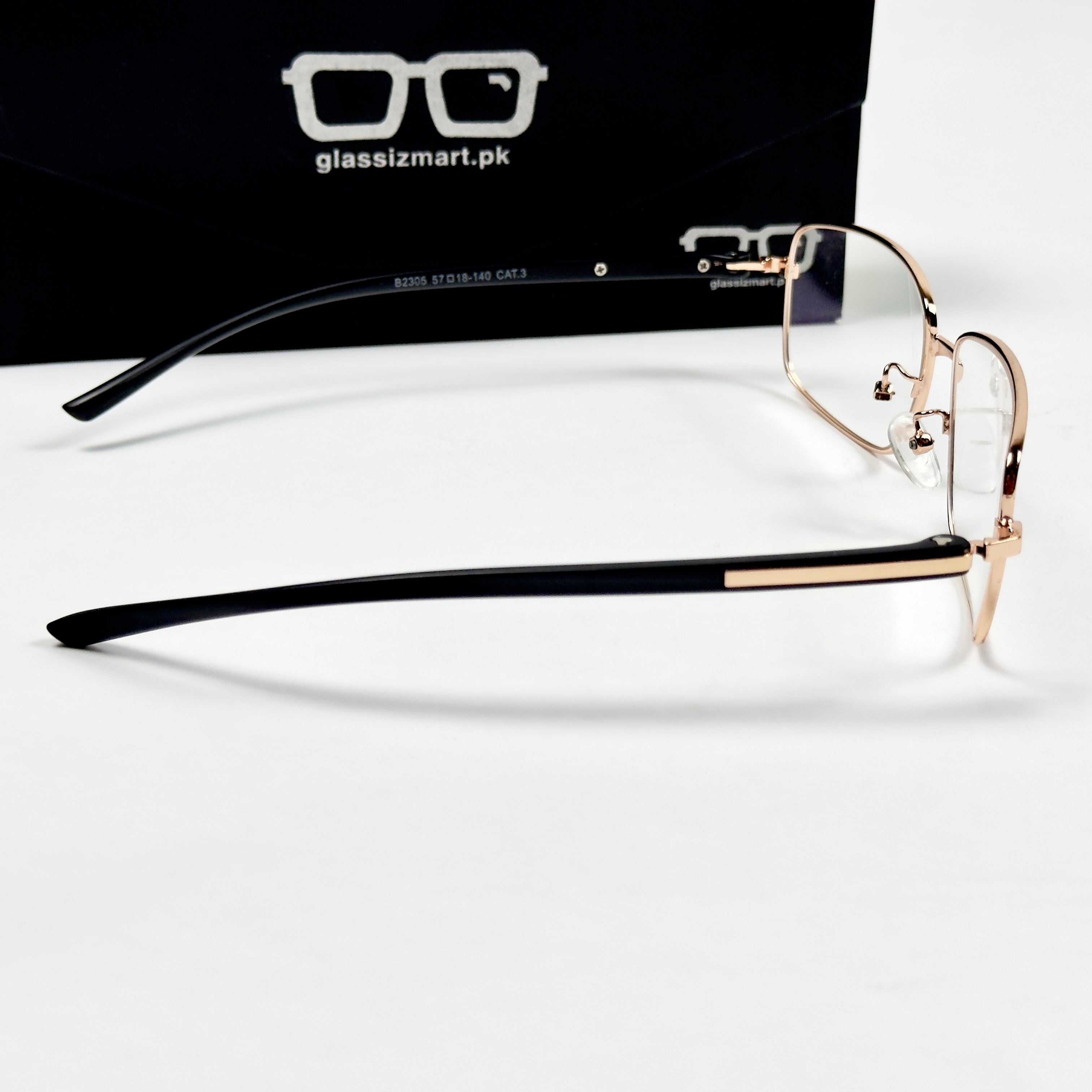Cartier – 2305 – 57 – Golden Black –  Metal - Optics – Unisex
