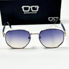Prada – 19420 – 57 – Silver Blue Gradient – Metal – Sunglasses – Unisex