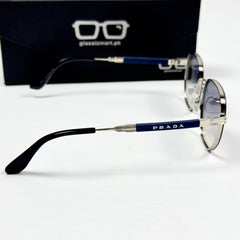 Prada – 19420 – 57 – Silver Blue Gradient – Metal – Sunglasses – Unisex