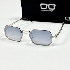 Cartier – 2A263 – 56 – Silver – Metal - Sunglasses – Rimless - Unisex
