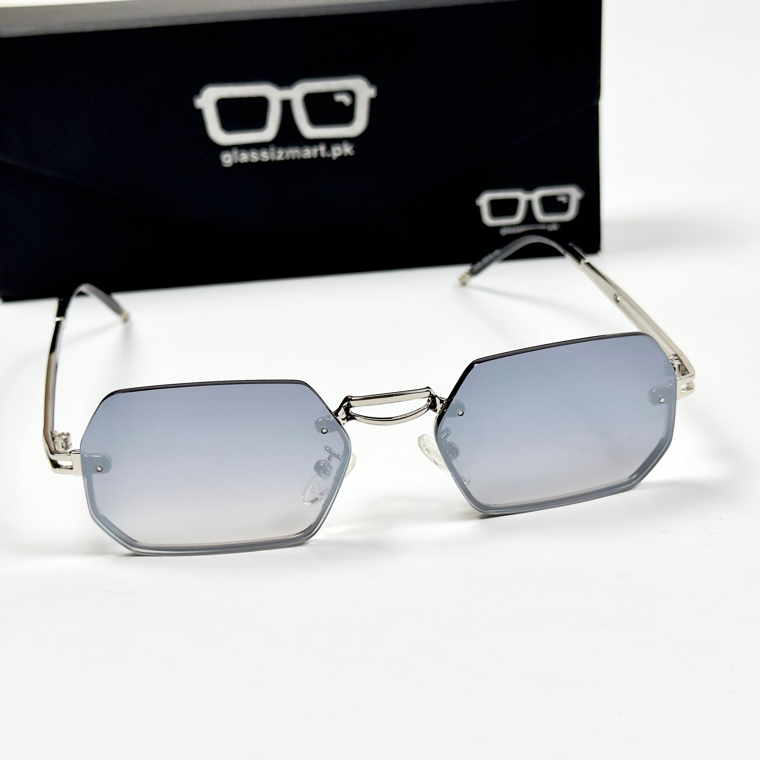 Cartier – 2A263 – 56 – Silver – Metal - Sunglasses – Rimless - Unisex