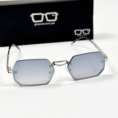 Cartier – 2A263 – 56 – Silver – Metal - Sunglasses – Rimless - Unisex