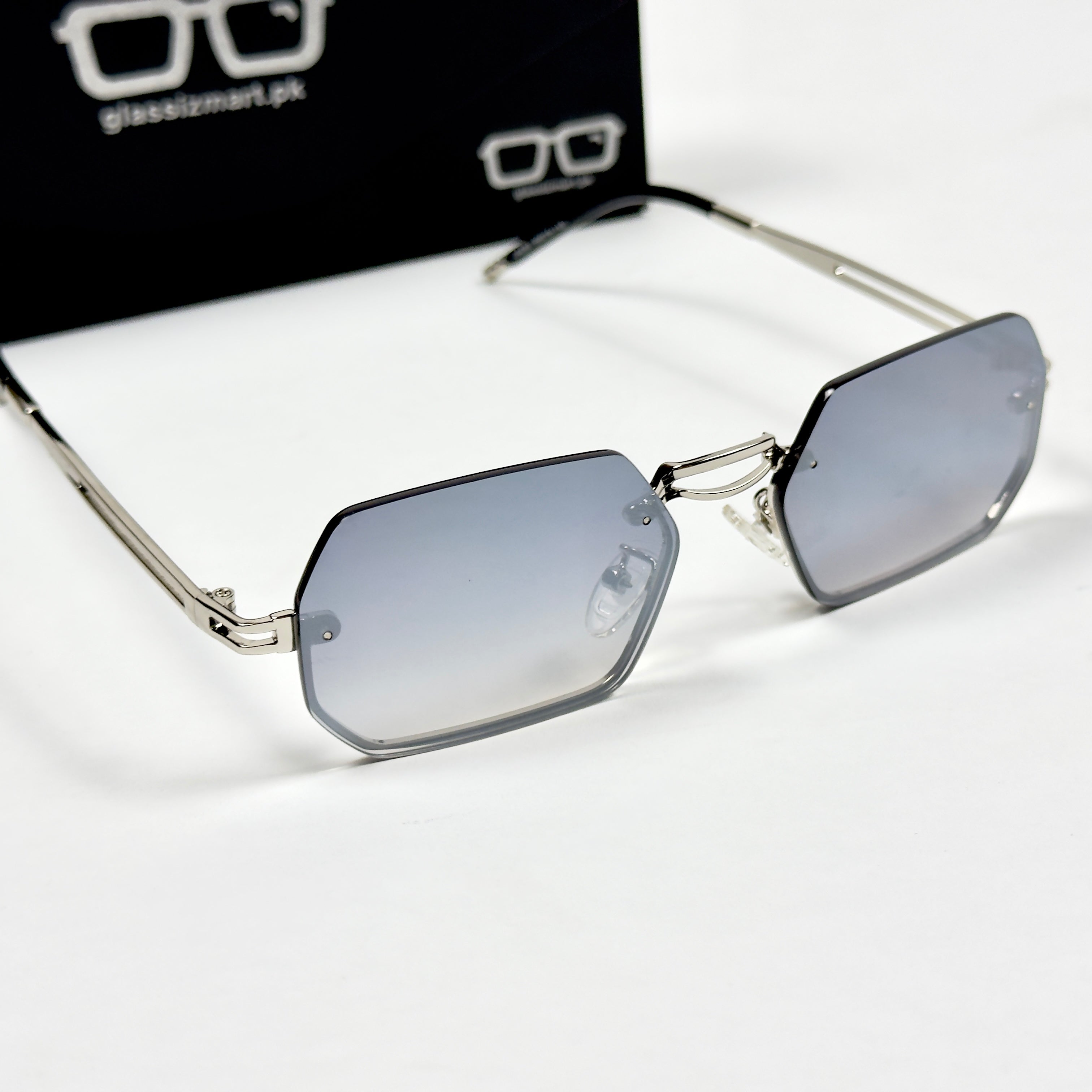 Cartier – 2A263 – 56 – Silver – Metal - Sunglasses – Rimless - Unisex