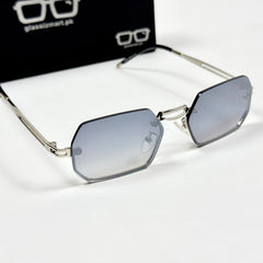 Cartier – 2A263 – 56 – Silver – Metal - Sunglasses – Rimless - Unisex