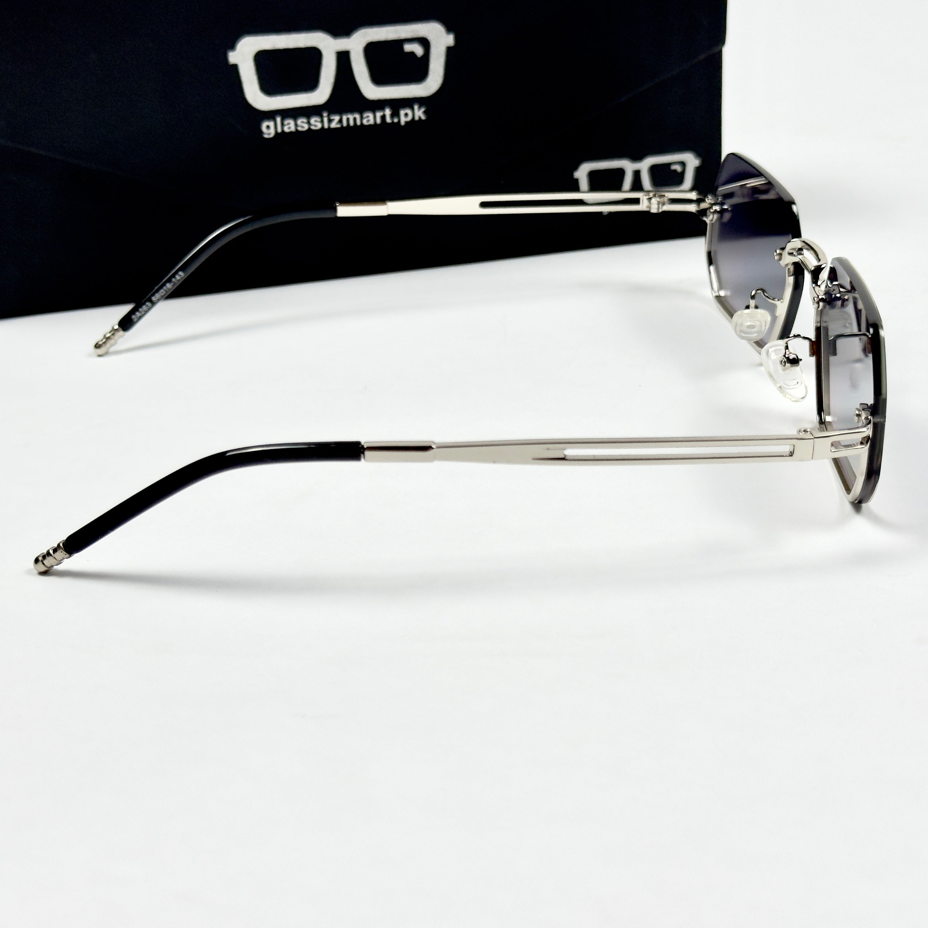 Cartier – 2A263 – 56 – Silver – Metal - Sunglasses – Rimless - Unisex