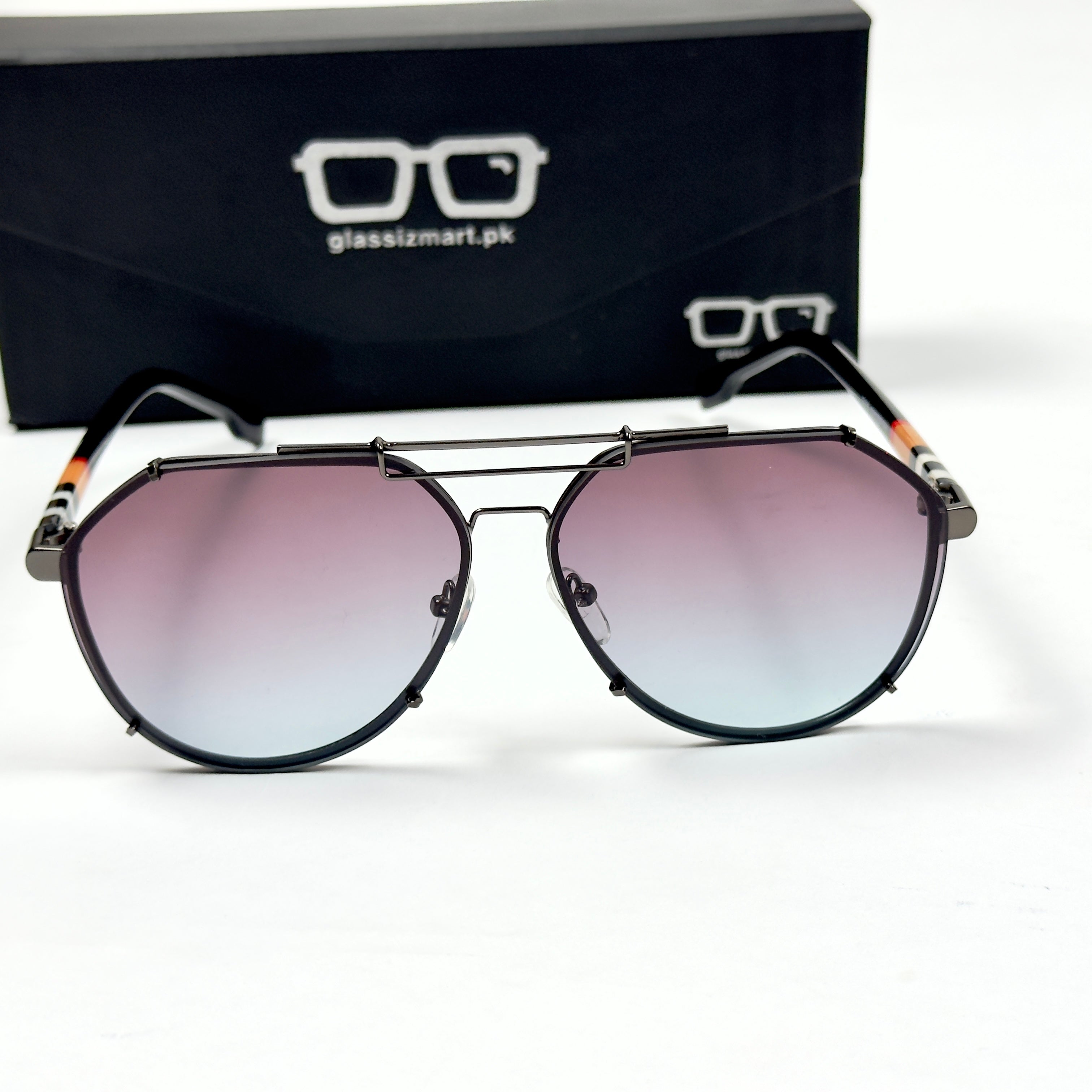 Burberry – 5005 - 52 – Black Multi - Metal - Acetate - Sunglasses – Unisex