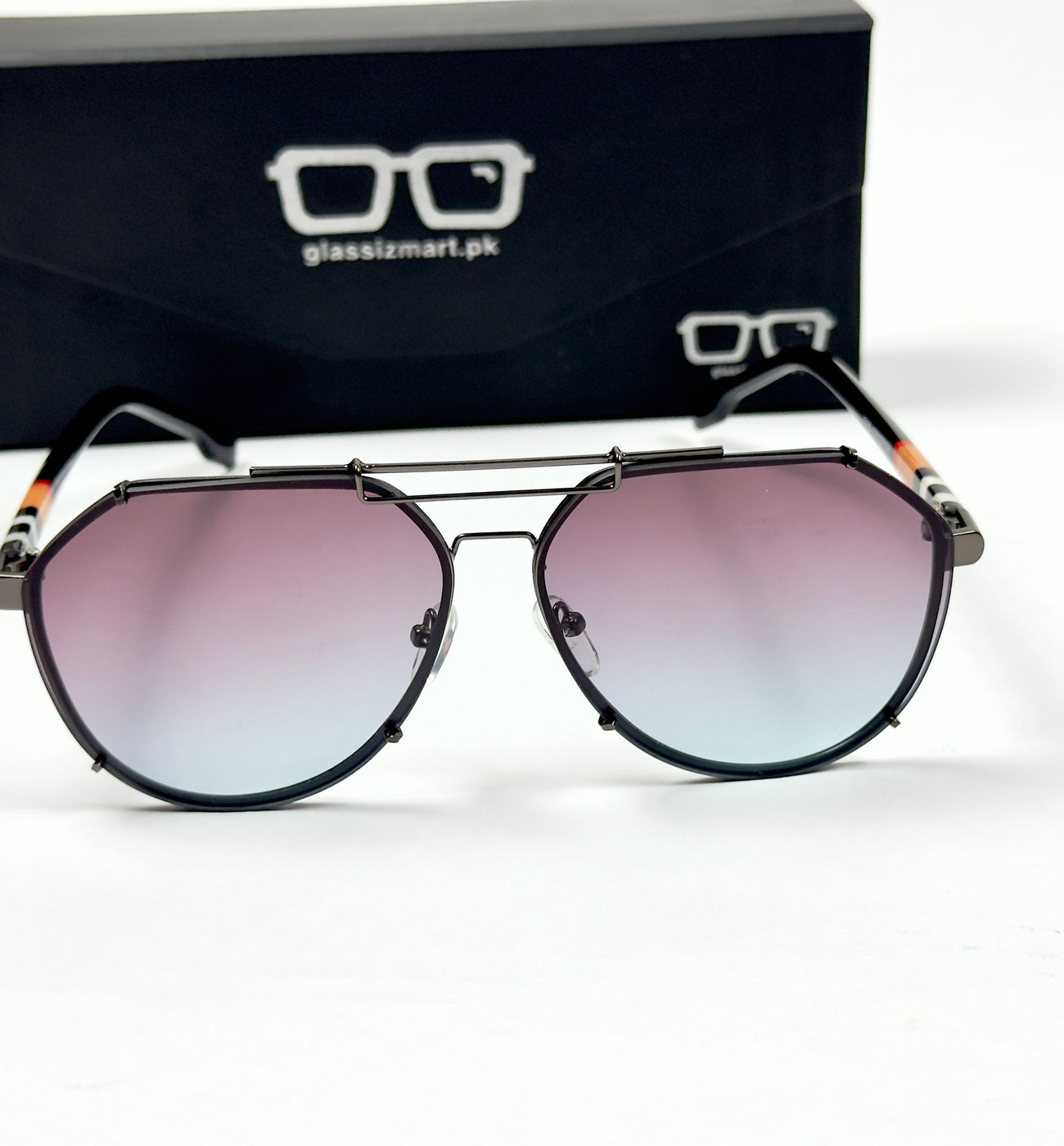 Burberry – 5005 - 52 – Black Multi - Metal - Acetate - Sunglasses – Unisex