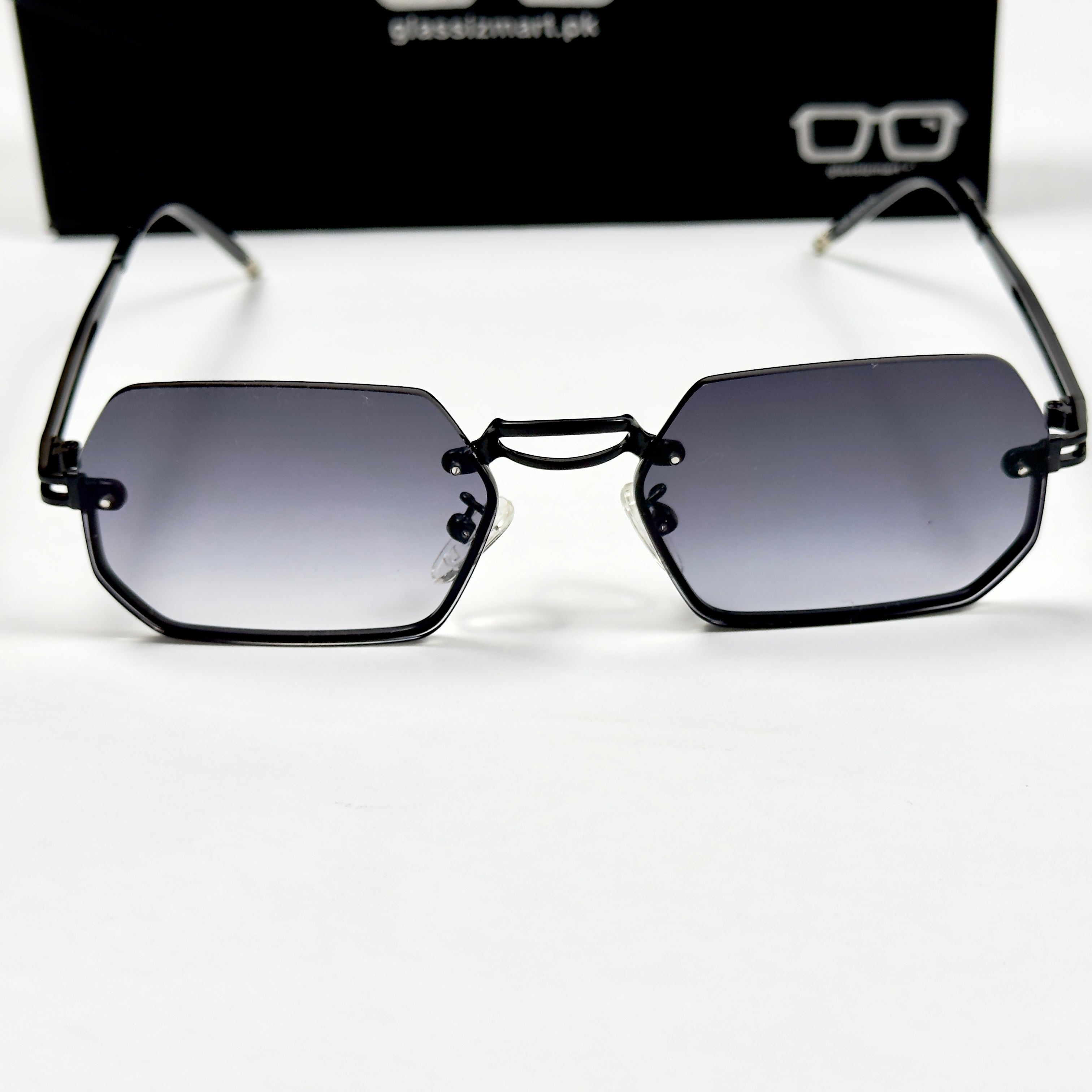 Cartier – 2A263 – 56 – Black Gradient– Metal - Sunglasses – Rimless - Unisex