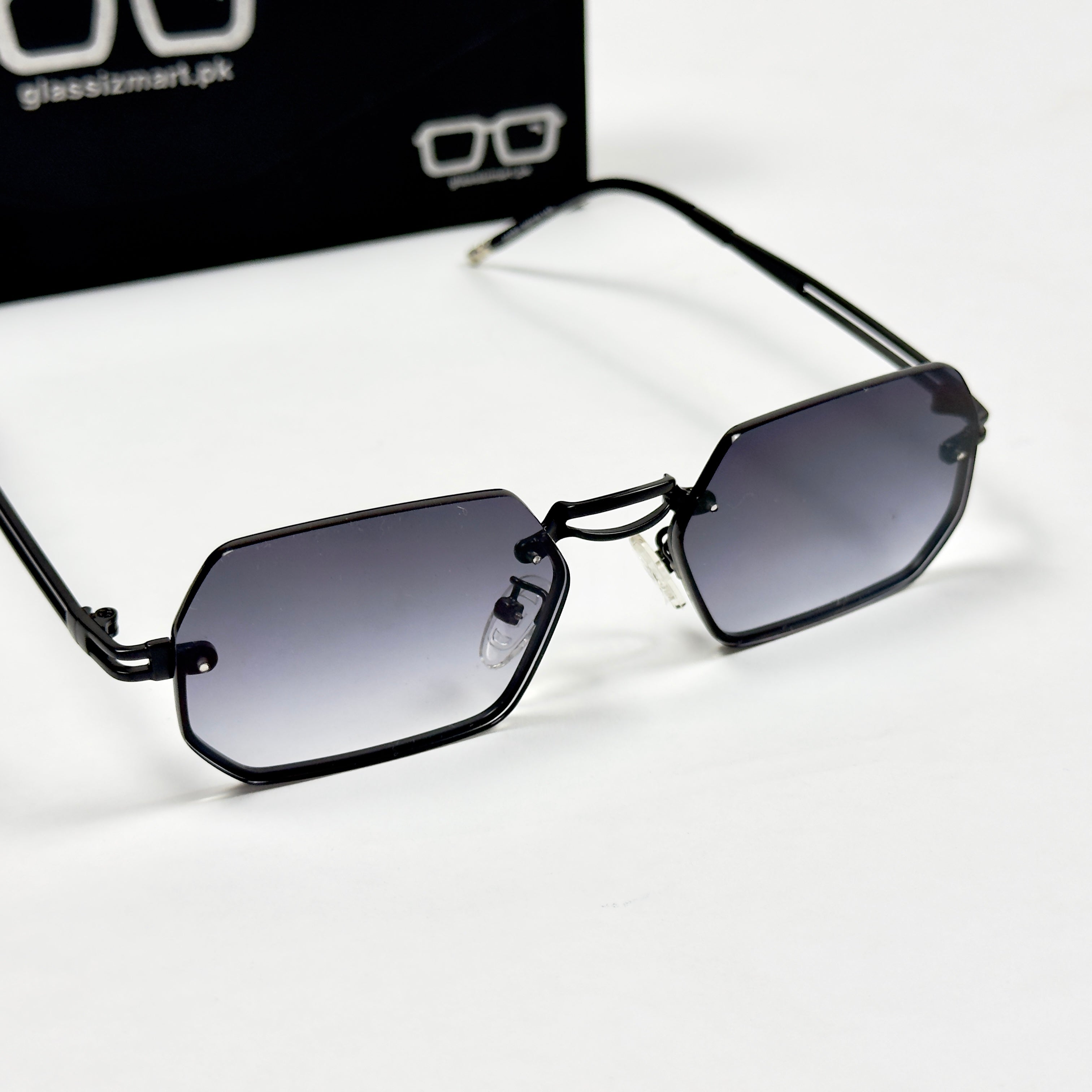 Cartier – 2A263 – 56 – Black Gradient– Metal - Sunglasses – Rimless - Unisex