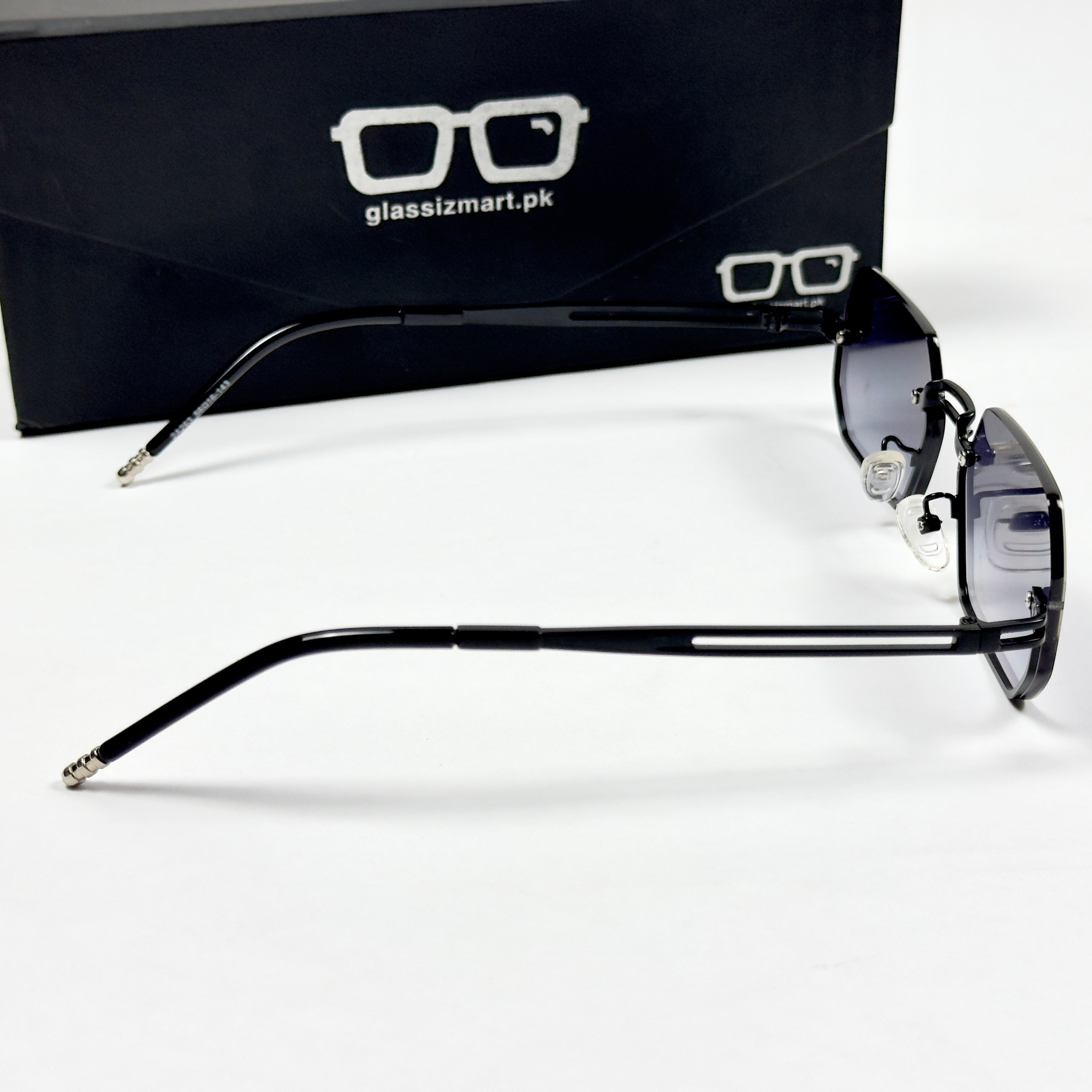 Cartier – 2A263 – 56 – Black Gradient– Metal - Sunglasses – Rimless - Unisex