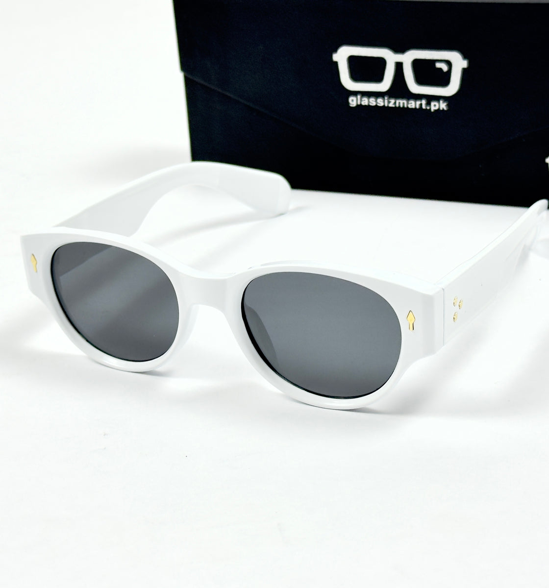Moscot – 8583 – 50 - White Black – Acetate  – Sunglasses - Unisex