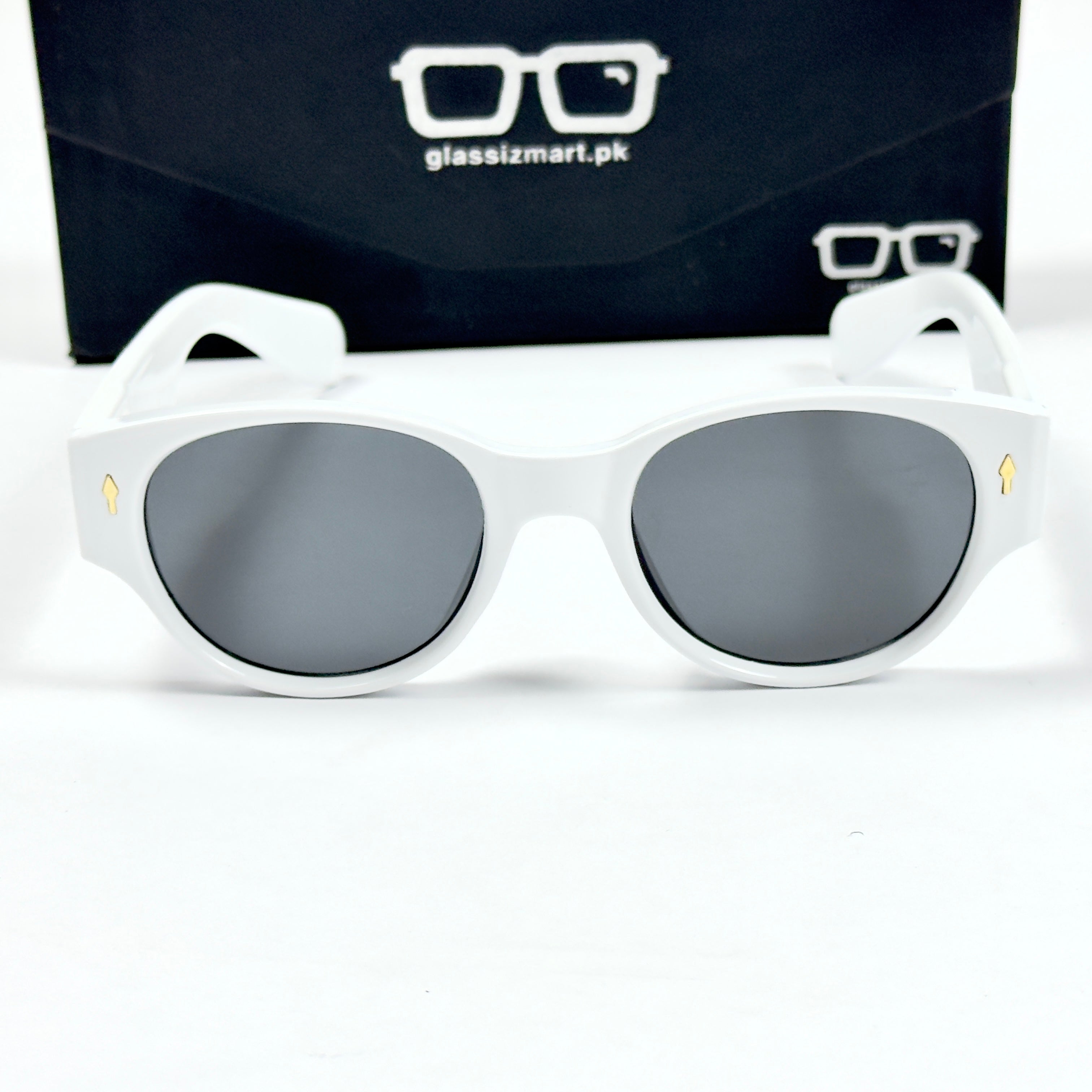 Moscot – 8583 – 50 - White Black – Acetate  – Sunglasses - Unisex