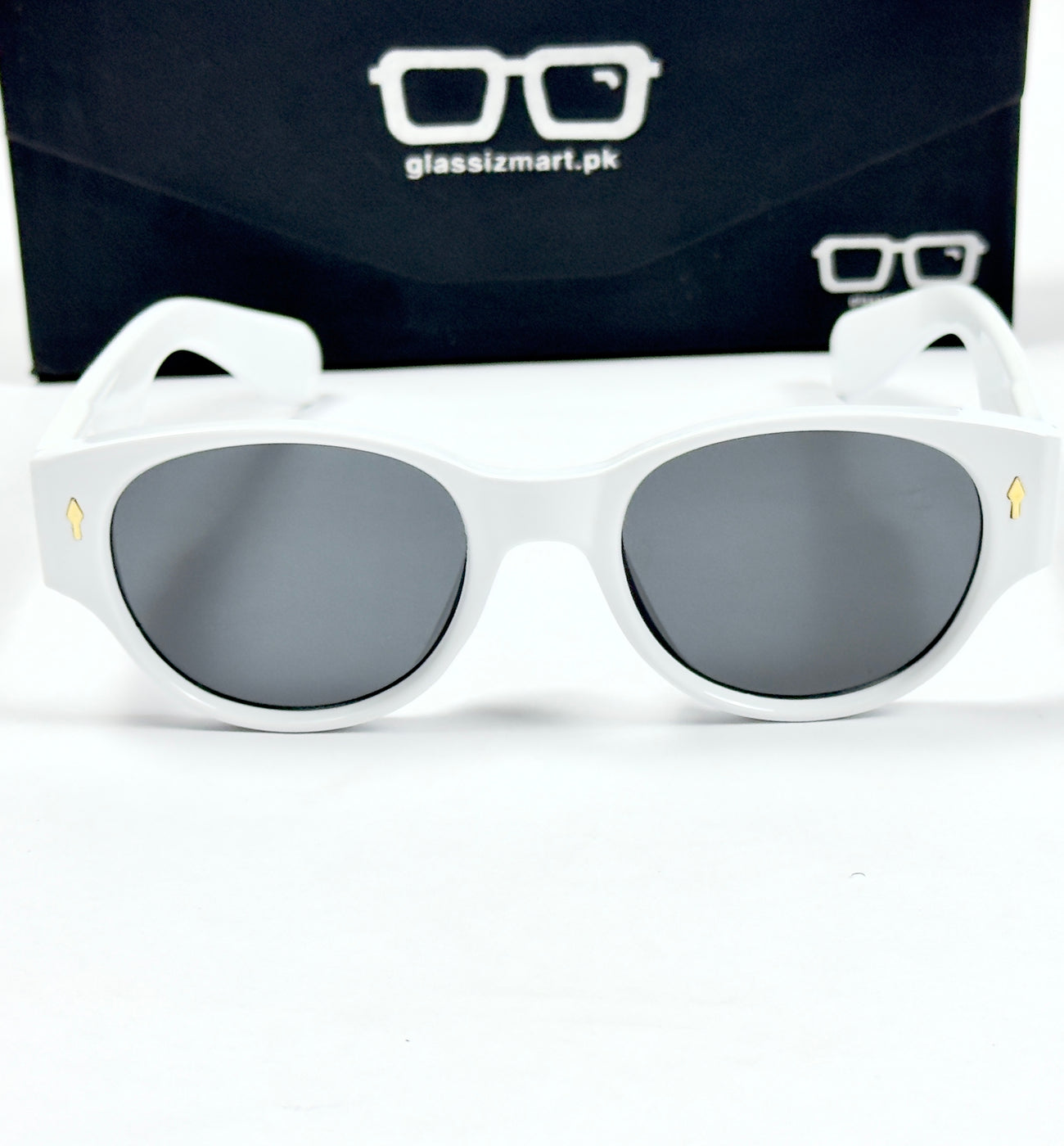 Moscot – 8583 – 50 - White Black – Acetate  – Sunglasses - Unisex