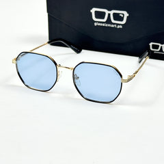 Louis Vuitton – 06009 – 57 – Golden Blue – Metal – Sunglasses – Unisex