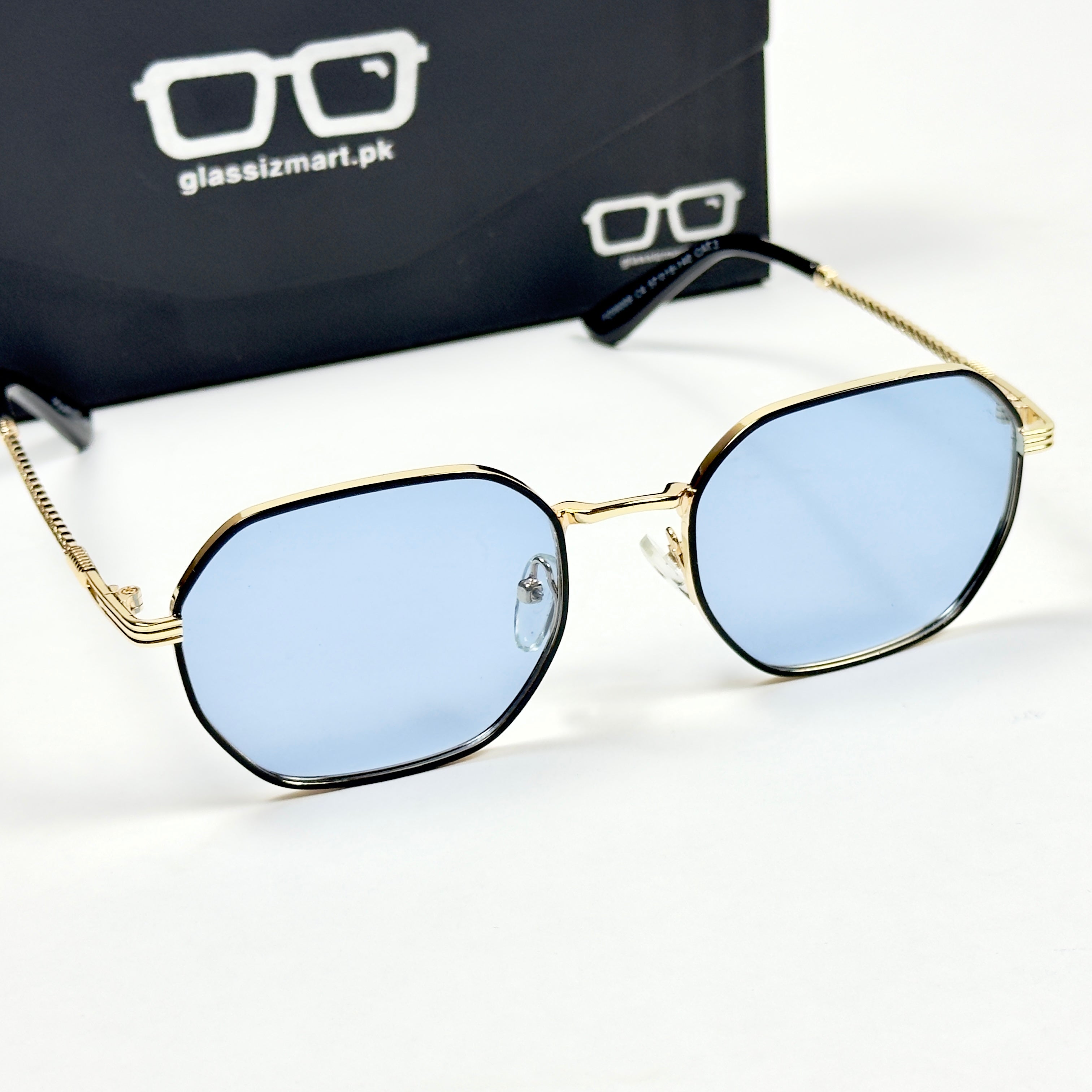 Louis Vuitton – 06009 – 57 – Golden Blue – Metal – Sunglasses – Unisex