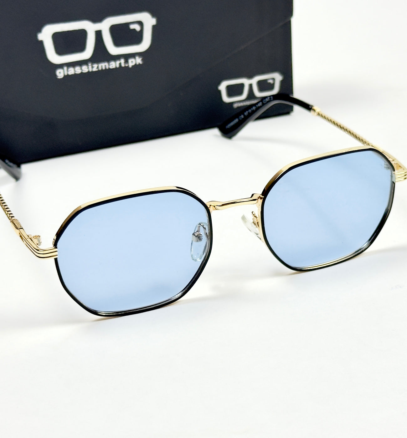 Louis Vuitton – 06009 – 57 – Golden Blue – Metal – Sunglasses – Unisex