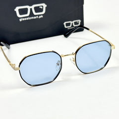 Louis Vuitton – 06009 – 57 – Golden Blue – Metal – Sunglasses – Unisex