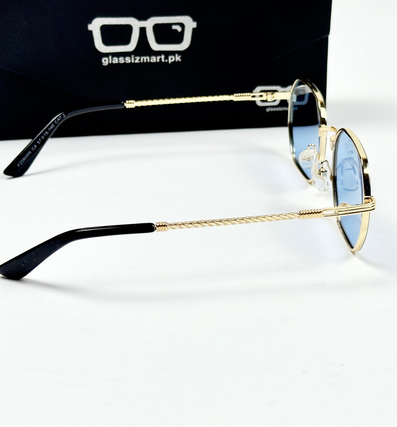 Louis Vuitton – 06009 – 57 – Golden Blue – Metal – Sunglasses – Unisex