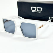 Louis Vuitton – 21071 – 56 - White Black – Acetate  – Sunglasses - Ladies