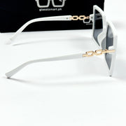 Louis Vuitton – 21071 – 56 - White Black – Acetate  – Sunglasses - Ladies