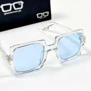 Moscot – 764 – 52 - Transparent Blue – Acetate  – Sunglasses - Ladies