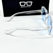 Moscot – 764 – 52 - Transparent Blue – Acetate  – Sunglasses - Ladies
