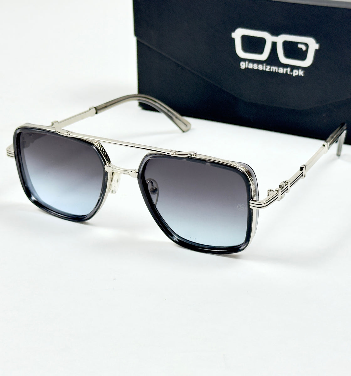 Balmain – 19314 – 57 – Grey – Metal – Sunglasses – Unisex