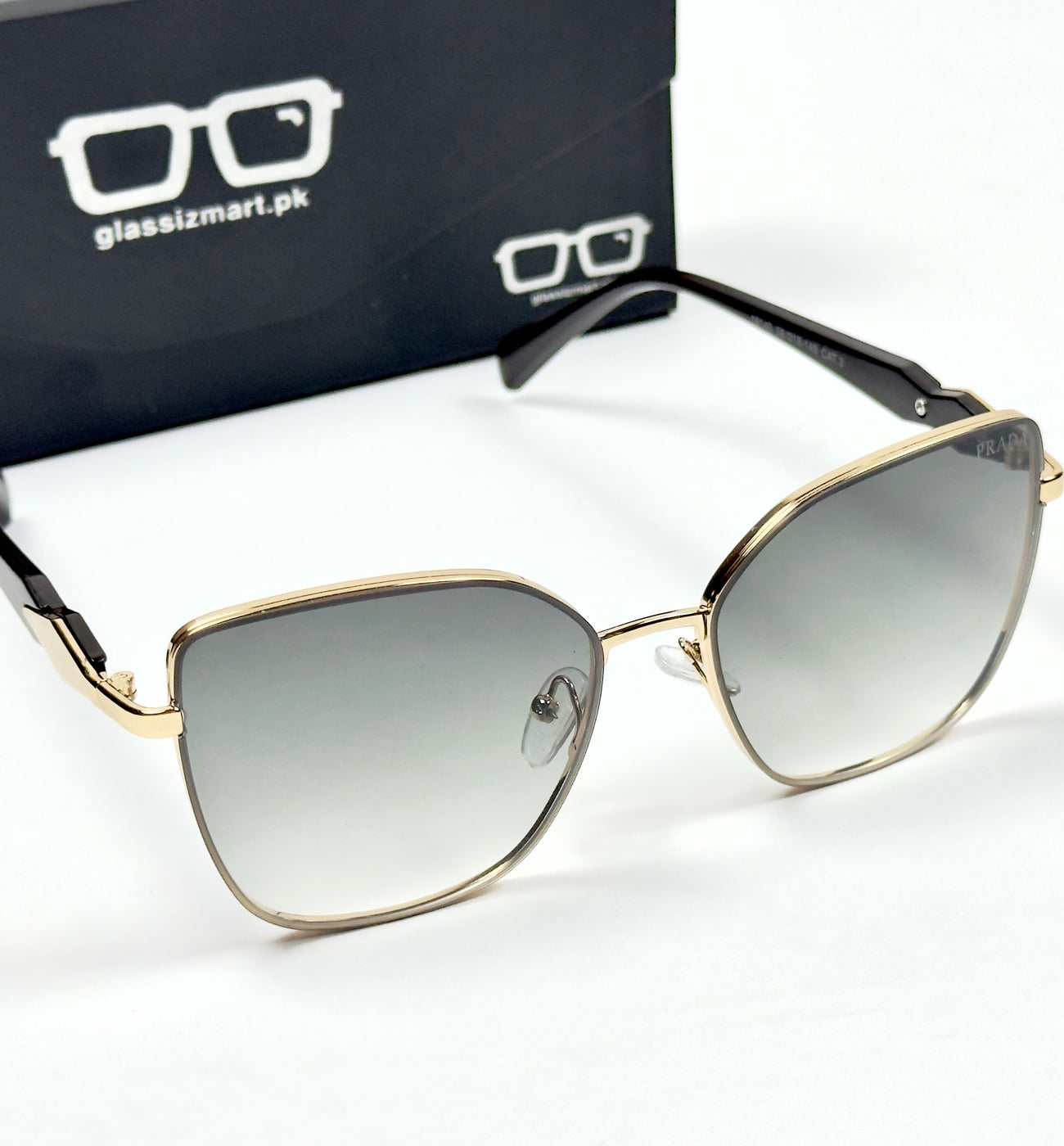 Prada – 88081 – 58 – Golden Gradient – Metal – Sunglasses – Ladies