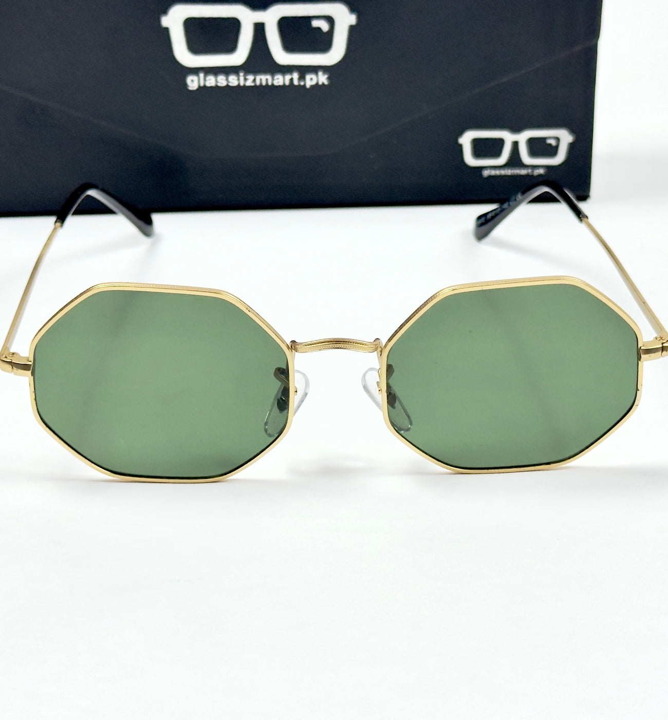 Rayban – 1972 – 55 – Golden Green – Metal – Sunglasses – Women