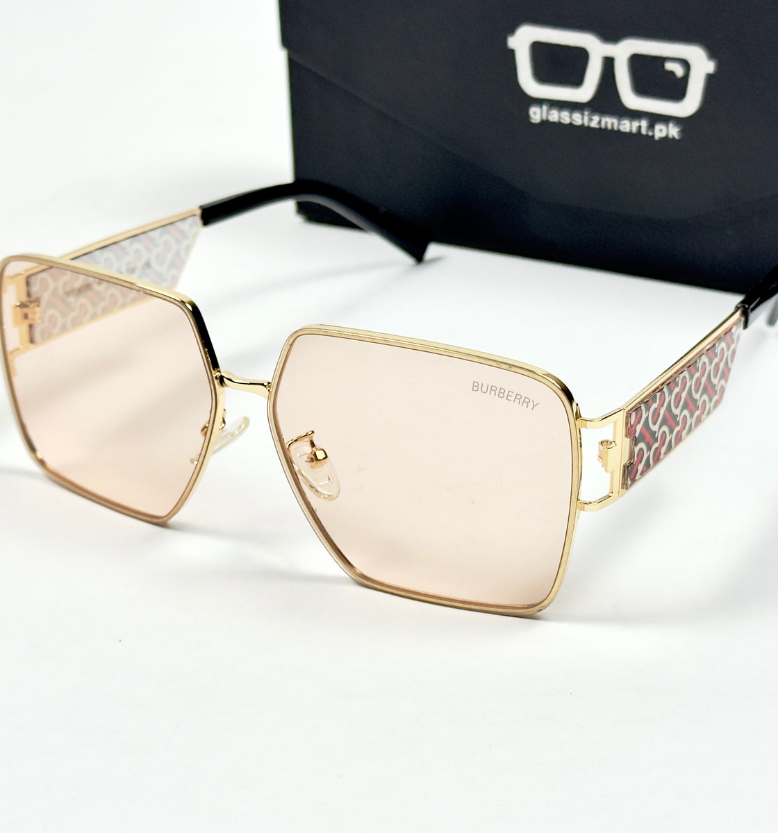 Burberry – 2A478 – 53 - Golden Pink – Metal – Sunglasses - Ladies