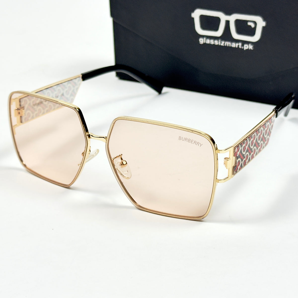 Burberry – 2A478 – 53 - Golden Pink – Metal – Sunglasses - Ladies