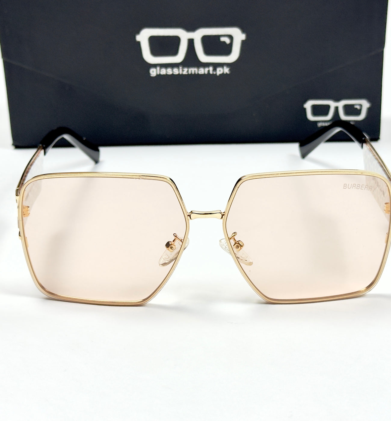Burberry – 2A478 – 53 - Golden Pink – Metal – Sunglasses - Ladies
