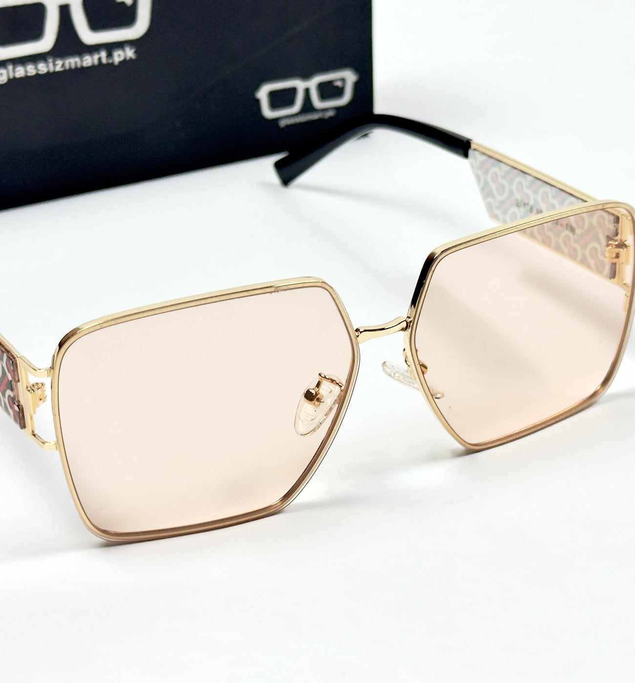 Burberry – 2A478 – 53 - Golden Pink – Metal – Sunglasses - Ladies