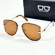 Dior – 5004 – 53 - Golden Brown – Metal – Sunglasses - Unsiex