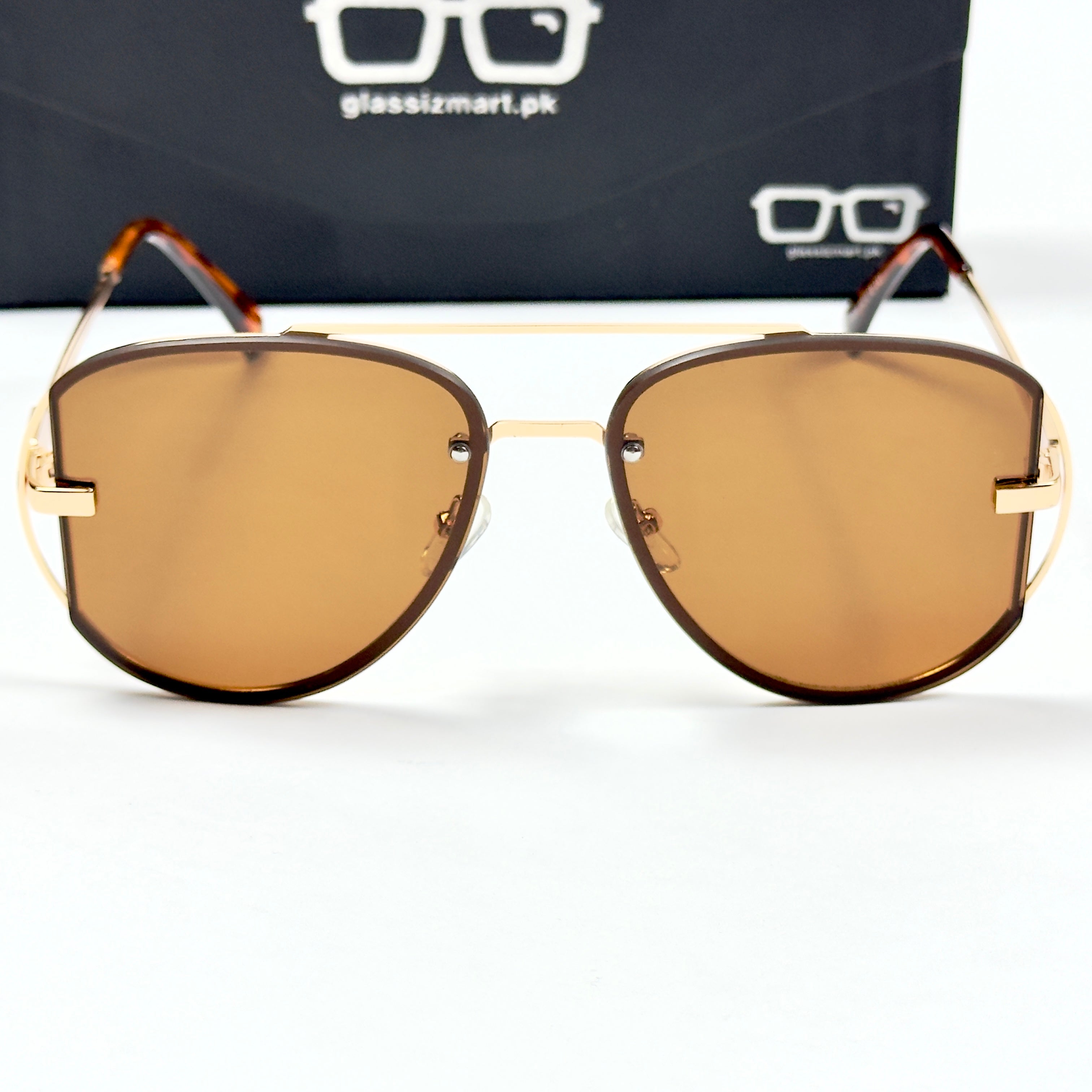 Dior – 5004 – 53 - Golden Brown – Metal – Sunglasses - Unsiex