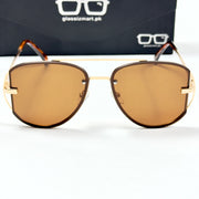 Dior – 5004 – 53 - Golden Brown – Metal – Sunglasses - Unsiex