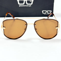 Dior – 5004 – 53 - Golden Brown – Metal – Sunglasses - Unsiex