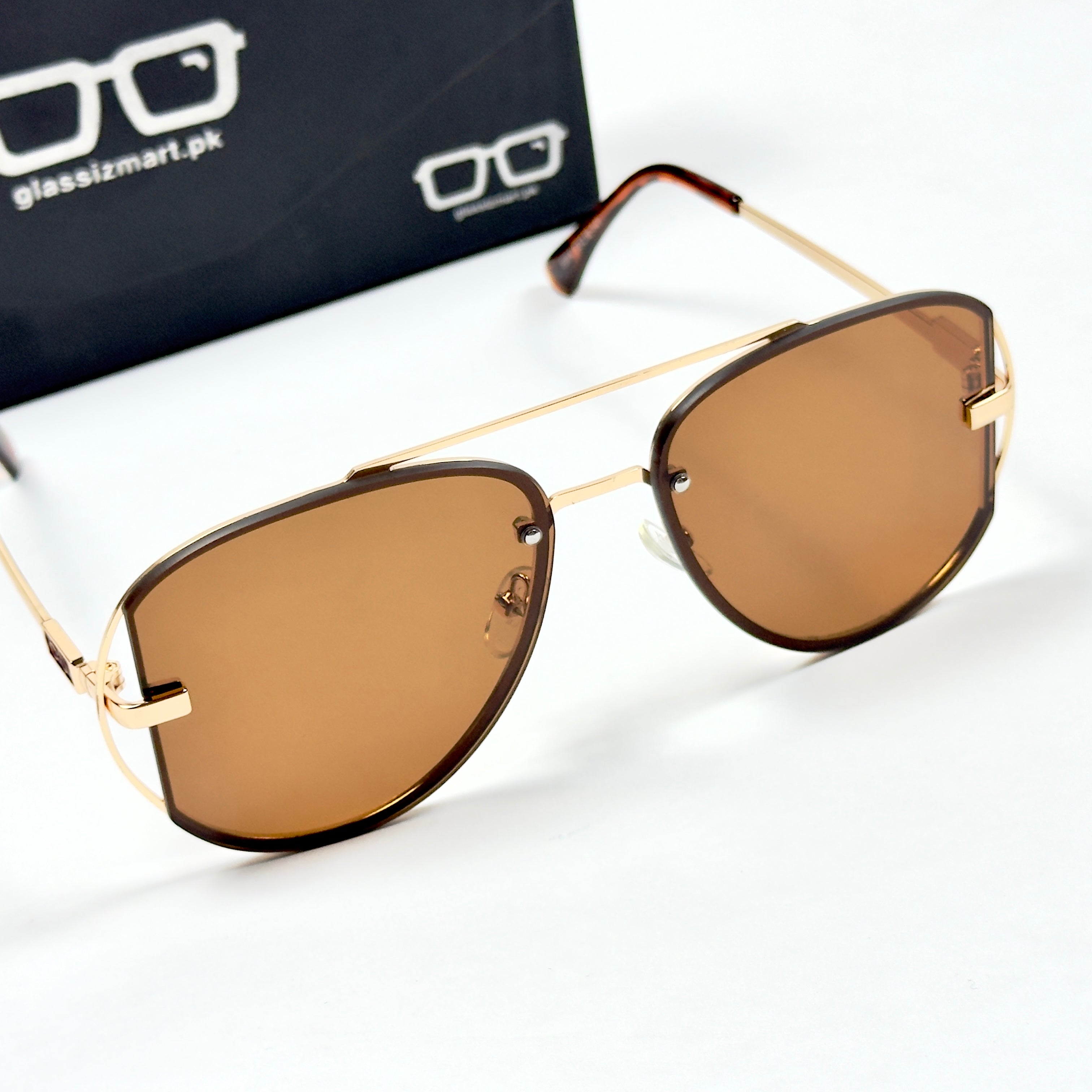 Dior – 5004 – 53 - Golden Brown – Metal – Sunglasses - Unsiex