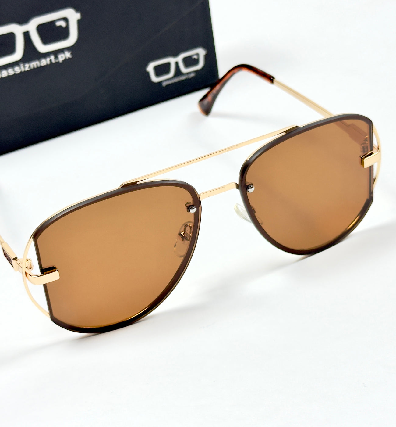 Dior – 5004 – 53 - Golden Brown – Metal – Sunglasses - Unsiex