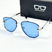Dior – 5004 – 53 - Silver Blue – Metal – Sunglasses - Unisex